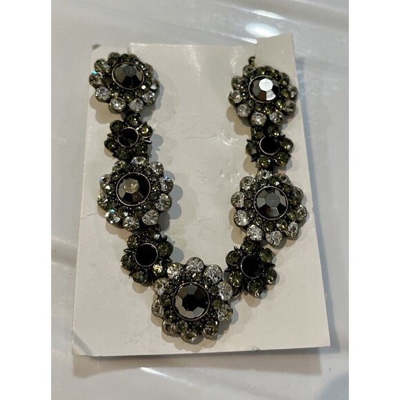 Black Crystal Necklace Jewelry Whimsigoth Dark Fairy Witch Vampire - Picture 7 of 7